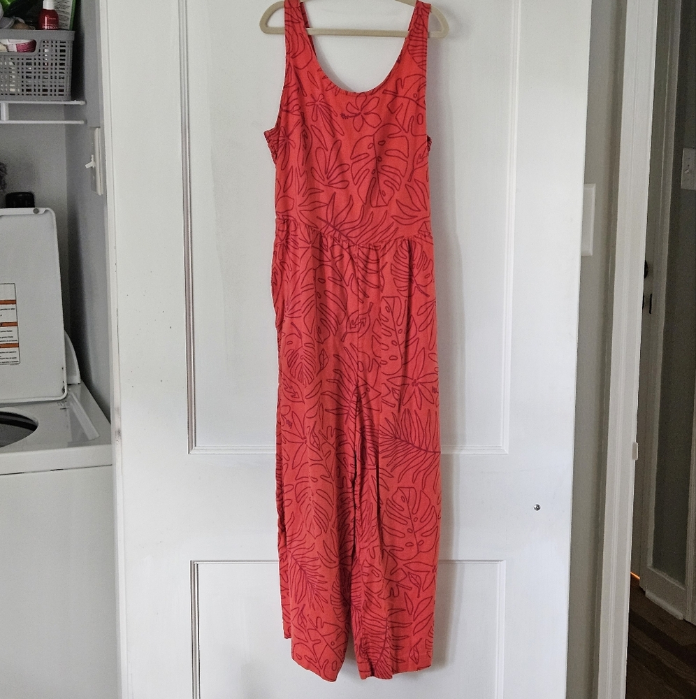 Cat & Jack Red Floral Jumpsuit